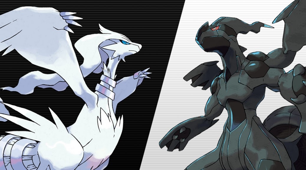 Black and White feature the Pokémon Reshiram and Zekrom. 