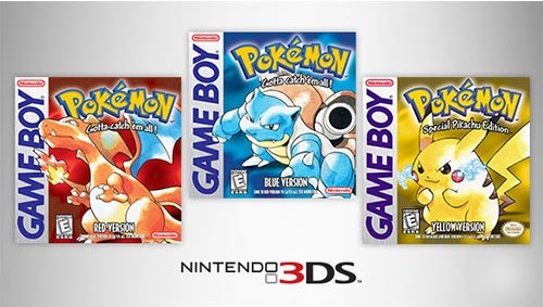 Pokémon Red, Blue and Yellow are being released worldwide on the Nintendo 3DS Virtual Console.Source: The Pokémon Company