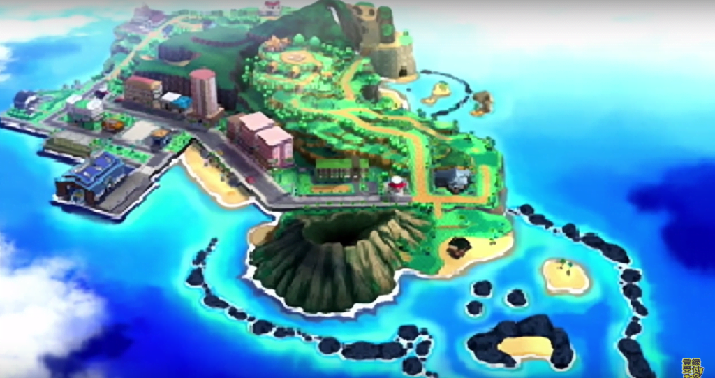 The map of Alola.