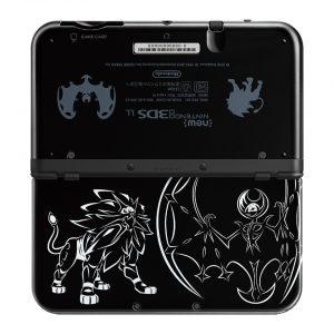 Note the stylized designs of Solgaleo and Lunala on these sick New 3DS XLs.