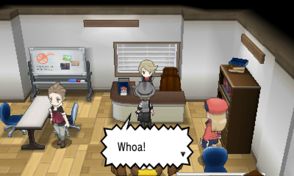 Lumiose Press's editor in chief returns to her desk after a long absence. The Pokémon Company