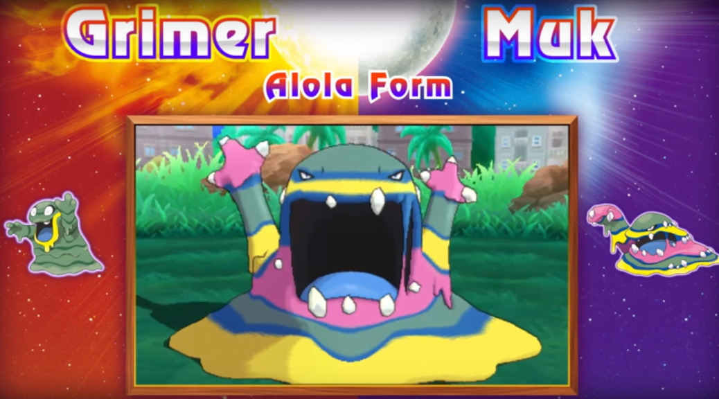 Alolan Muk and New Characters for Sun and Moon