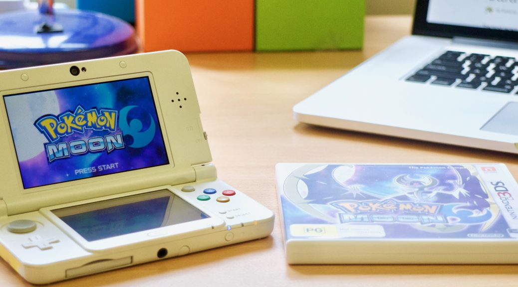 Pokémon Moon on a New 3DS. Game supplied by Nintendo Australia.