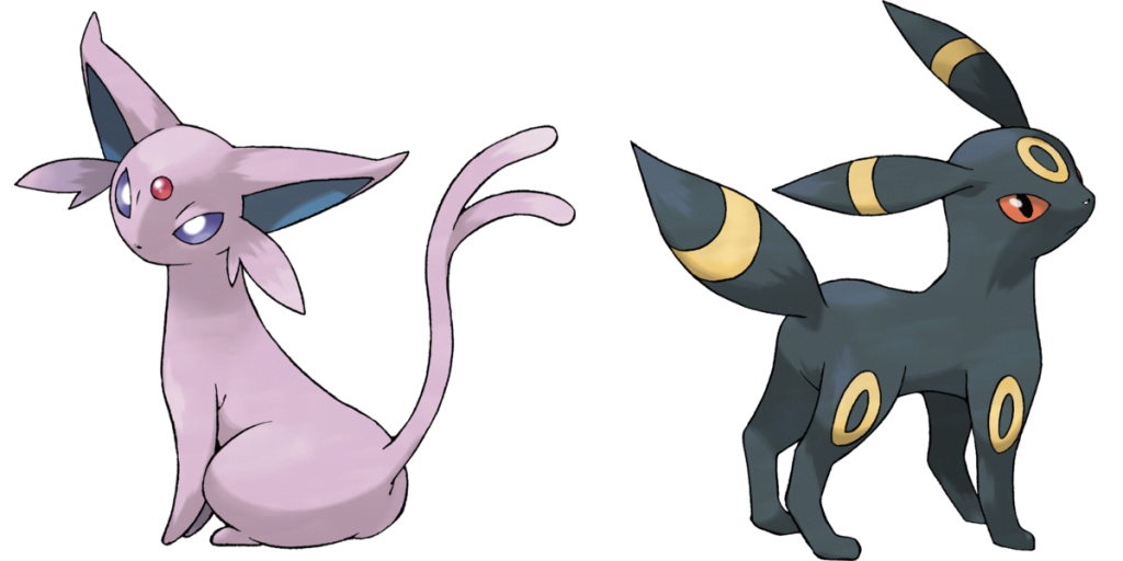 Espeon and Umbreon 