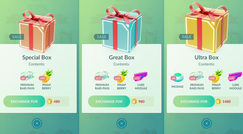 NEW ITEMS IN POKEMON GO STORE! WHICH BOX TO BUY? 