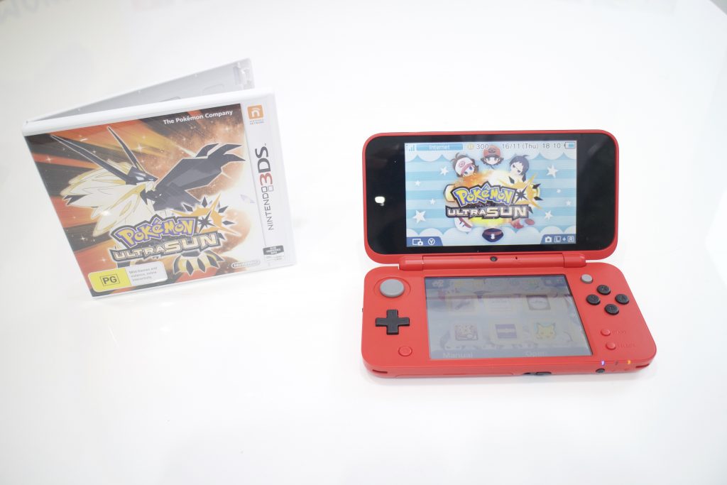 Pokémon Sun on the New Nintendo 2DS XL. Game supplied by Nintendo Australia.