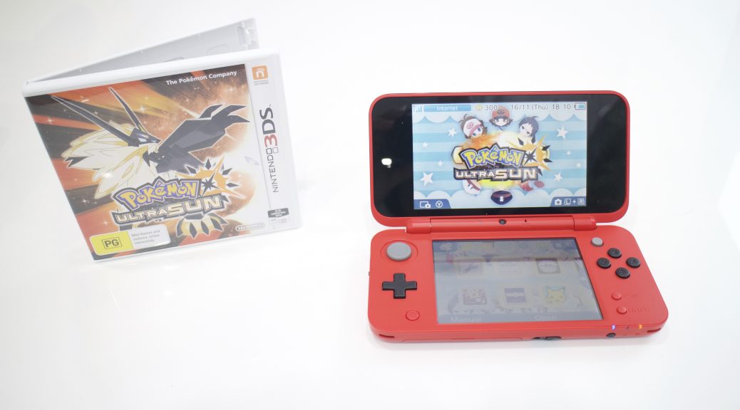 Pokémon Sun on the New Nintendo 2DS XL. Game supplied by Nintendo Australia.