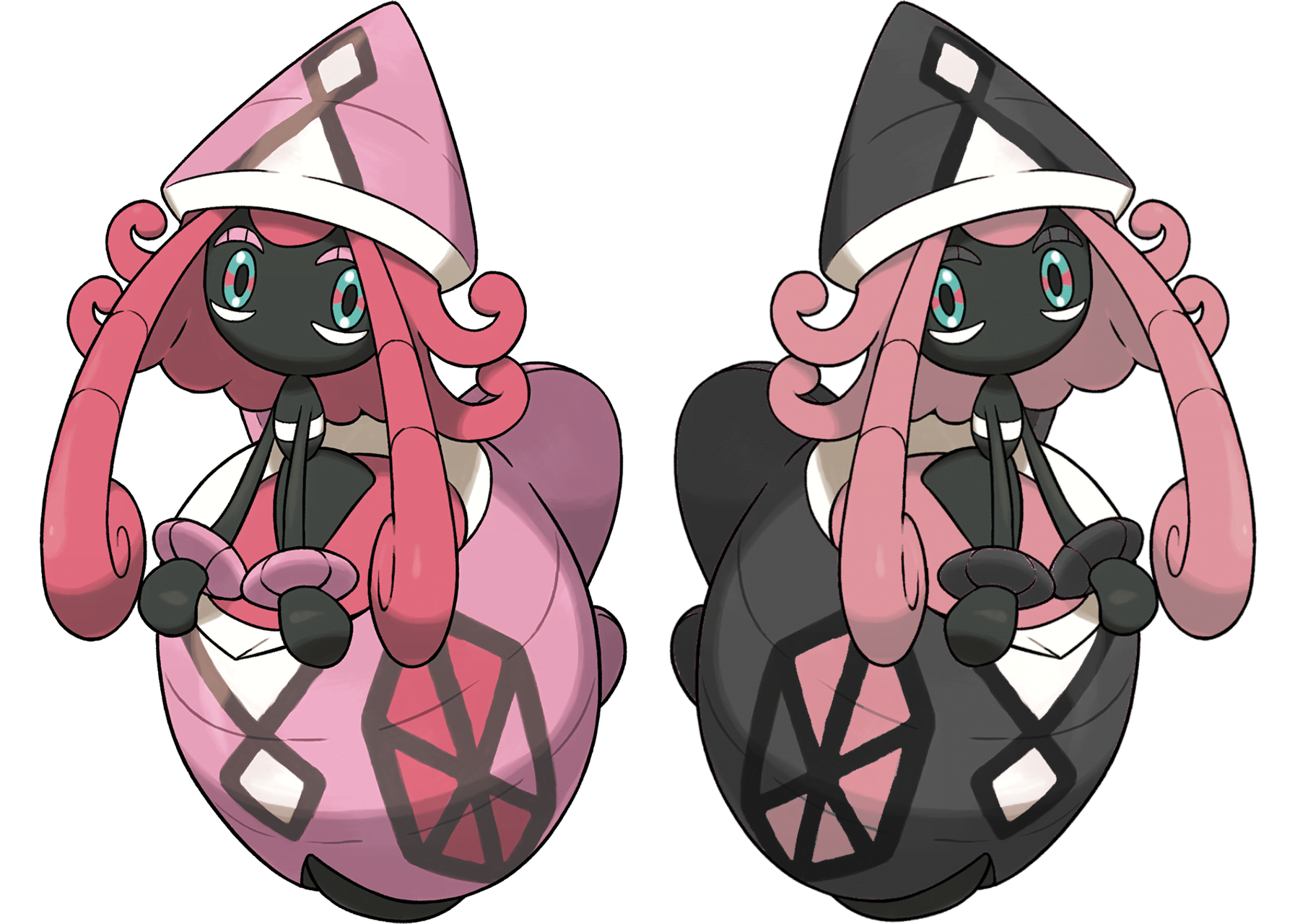 In addition to the black shell, Shiny Tapu Lele’s "hair" is a dif...