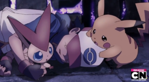 Ash Freezing in the Victini Movie